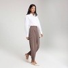 Women's Barrel Leg Pleated Cargo Pants - A New Day™ - 3 of 4