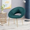 Pincay Modern Glam Velvet Accent Chair - Christopher Knight Home - 2 of 4