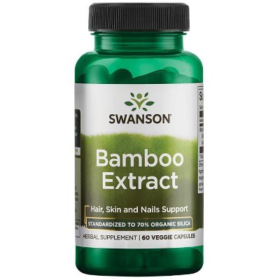 Swanson Herbal Supplements Bamboo Extract 300 mg Veggie Capsule 60ct.