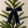 Navy Blue Holiday Bow (Set of 2) - 2 of 3