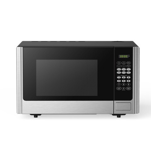  Black+Decker 700 Watt Compact LED Display Countertop Small  Microwave Oven with 10 Inch Turntable and 6 Preset Menu Buttons, Matte Black  : Home & Kitchen