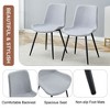 NicBex Linen Dining Chairs Set of 6,Upholstered Armless Kitchen Chairs with Integrated Seat and Backrest for Dining Room,Kitchen - 4 of 4