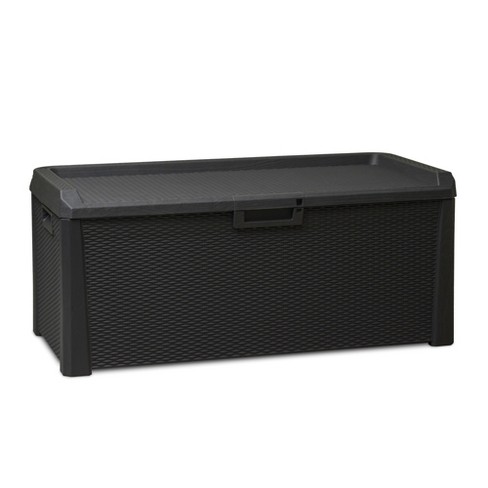 Timberlake 50 Gallon Patio Storage Box in Black