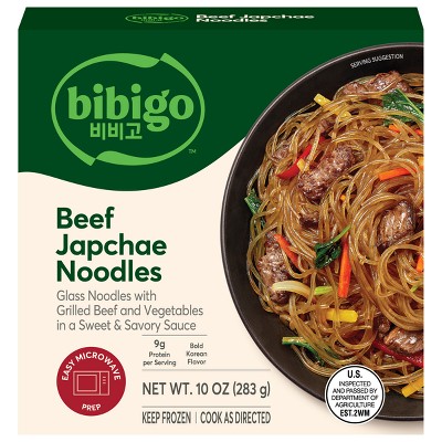 Bibigo Frozen Beef & Vegetable Japchae Noodles - 10oz