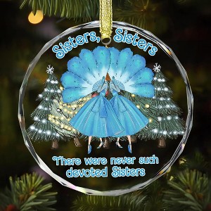 Sister Ornament for Sister, Women Best Friend- White Christmas Ornament 2025 - 1 of 4