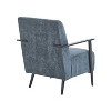 PAGED Modern Accent Chair, Arm Chair with Backrest and Metal Frame, Upholstered Reading Chair for Bedroom, Living Room Furniture - 4 of 4
