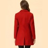 INSPIRE CHIC Women's Notched Lapel Single Breasted Outwear Fall coat - 4 of 4