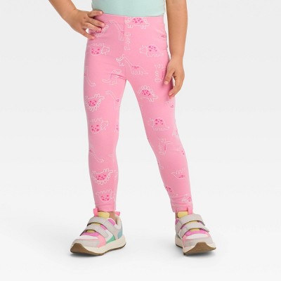 Hearts Pink Toddler Ruffled Bum Leggings