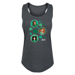 Women's - Barbie - St. Paddys Collage Graphic Racerback Tank - 1 of 4