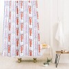 Deny Designs Krissymast Lobster Striped Pattern Shower Curtain: Woven Polyester, Machine Washable - 2 of 3