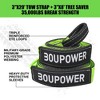 Off Road Recovery Kit, 10 Ton Snatch Block Pulley with 3"x8' Tree Saver Strap and 2Pcs D Ring Shackles, Winching Accessories for Truck Car SUV ATV - 3 of 4
