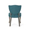 Vynxaria Traditional Tufted Dining Chairs,Set of 2,Teal - 2 of 4