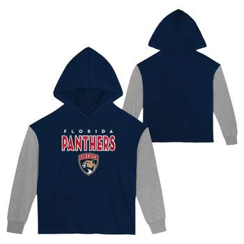 NHL Florida Panthers Girls' Poly Fleece Hooded Sweatshirt