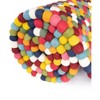 Unique Loom Felt Ball Collection Area Rug - Cloud - 3 of 4