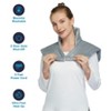 Heating Pad for Neck and Shoulders and Back,Vibrating Heating Pad for Back,Heating Pad with Massager, 22"x19",2 Heat Levels+4 Massage Modes - 3 of 4