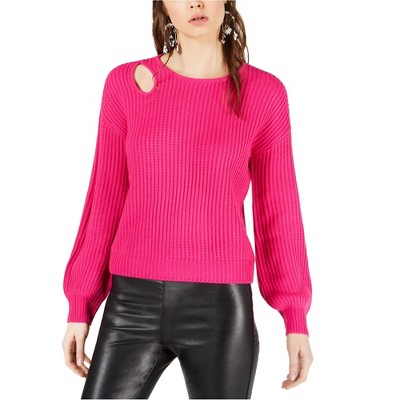 bar III Womens Balloon Sleeve Pullover Sweater