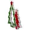 Northlight 9" Green and Red Ceramic Christmas Tree Tabletop Decoration - 4 of 4