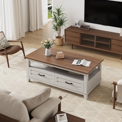 brown and white contrast