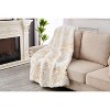 NicBex Luxury Chinchilla Faux Fur Gilded Throw Blanket for Bed Chair Sofa - 3 of 4