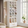 Tribesigns 71" Tall 9-Tier Shoe Storage Cabinet with 24 Cubbies and 1 Drawer - 4 of 4