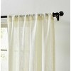 HLC.ME Linda Faux Linen Textured Semi Sheer Privacy Sun Light Filtering Window Rod Pocket Thick Curtains Panels, Set of 2 - 2 of 4