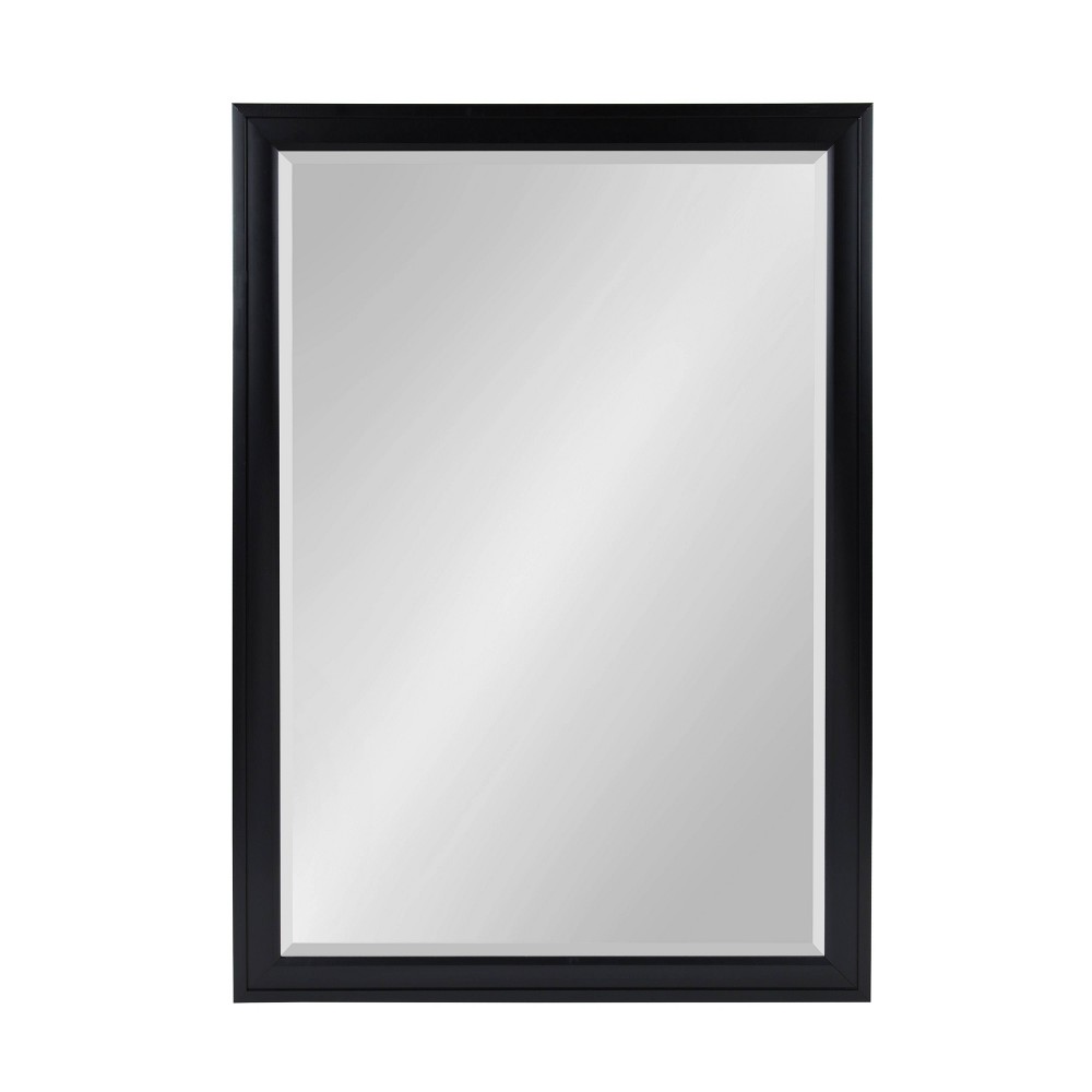 Photos - Wall Mirror 28" x 40" Bosc Framed  Black - DesignOvation