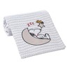 Bedtime Originals Snoopy Love Soft White/Taupe Fleece Baby Blanket w/ Applique - 2 of 4