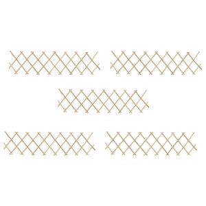 vidaXL Trellis Fences Garden Trellis Lattice Fence for Outdoor Fence Firwood - 1 of 4