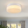 DAKAFUL 5-Color Temperature LED Ceiling Light with Painted Iron&Cloud Glass Shades, Modern Flush Mount Ceiling Lamp for Bedroom, Kitchen - 2 of 4