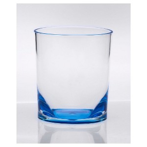 Oval Halo Acrylic Glasses Drinking Set of 4 DOF (12oz), Plastic Drinking Glasses, BPA Free Cocktail Glasses, Drinkware Set, Plastic Water Tumblers - 1 of 1