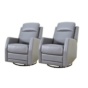 Artful Living Design Ofelia Swivel Set of 2 Recliners - 1 of 4