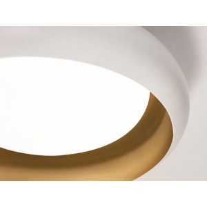 AFX Kayce 1 - Light Flush Mount in  White/Gold - 1 of 2