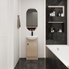 Bencmate Bathroom Storage Cabinets, Vanity, 18 Inch Bathroom Vanity with Sink, Free Standing Bathroom Sink Cabinet with Oval Single Ceramic Sink, - 2 of 4