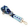 Wrapables Wide Adjustable Crossbody Handbag Strap, Women's Replacement Bag Strap for Purses, Sky Blue & Navy Diamonds - image 3 of 4