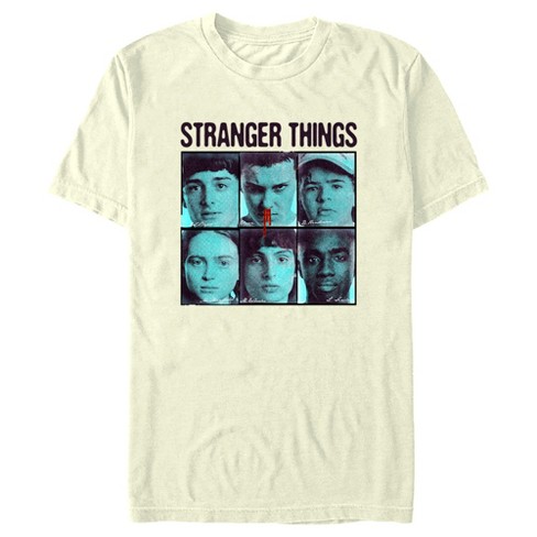 Men's Stranger Things Gang Bleeding Nose Stacked T-shirt - Beige ...