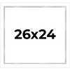 PosterPalooza | Modern Shadow Box 1" Depth White Picture Frame - UV Acrylic, Backing Board, Hanging Hardware - 2 of 4