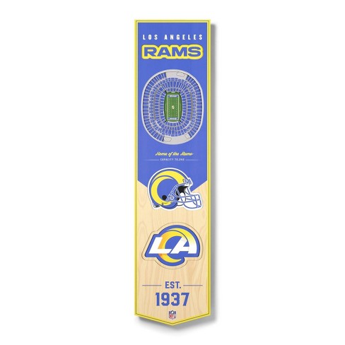 8 x 32 NFL Los Angeles Rams 3D Stadium Banner