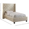 Meridian Furniture,Asher Vegan Leather Bed - 2 of 3