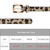 INSPIRE CHIC Women Leopard Print Retro 0.7" Width Faux Fur Leather Waistband Belts 1Pc - 4 of 4