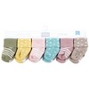 Hudson Baby Infant Girl Cotton Rich Newborn and Terry Socks, Girl Confetti Colors - 2 of 4