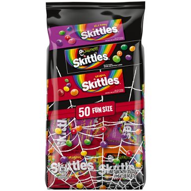 Skittles Mixed Halloween Candy Variety Bag Fun Size - 26.35oz/50ct