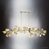 Urban Ambiance Luxury Eclectic Indoor Chandelier,  9-1/2''H x 16"W x 50-1/2''D,  Gilded Silver Finish, UHP4994 - 4 of 4