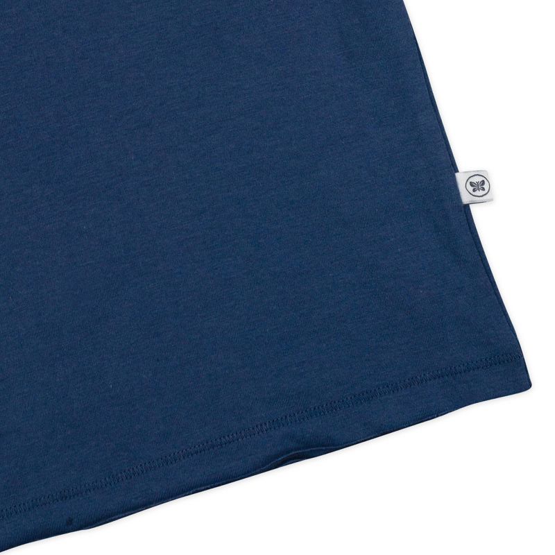 Honest Baby Boys' 4pk Organic Cotton Short Sleeve T-Shirt - Blue/White, 3 of 6