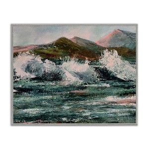 Stupell Industries Wild Coast with Turbulent Waves Framed Giclee Art - 1 of 4