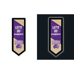 Evergreen Ultra-Thin Glazelight LED Wall Decor, Pennant, Western Carolina University- 9 x 23 Inches Made In USA - 1 of 4