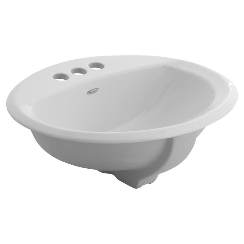 American Standard Aqualyn Vitreous China Bathroom Sink 17.38 in. W X 20.38 in. D White, 1 of 2