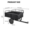 750 lbs Heavy-Duty Steel Dump Cart - 15 Cubic Feet Garden Utility Trailer with Removable Sides - 2 of 4