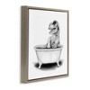 Stupell Industries Funny T-Rex Bathtub Washroom, 25" x 25" - 3 of 4