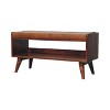TiramisuBest Contemporary Bench in Silver Metal and Camel Faux Leather, 18.0"L Entryway Bench - 3 of 4