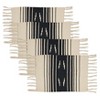 Saro Lifestyle Southwestern Spice Placemat (Set of 4), 12"x18", Black - 3 of 4